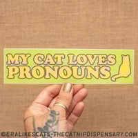 My Cat Loves Pronouns Sticker