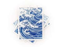 Image 3 of Wave Wall Art (3-pack) Snap-Fit, color or greyscale, by bamingodesign