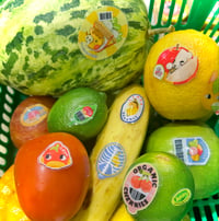 Image 2 of Animal Crossing Fruit Sticker Sheet