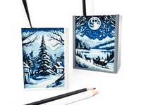 Image 1 of Christmas Pen Holder/Desk Decor (2-pack) color, by bamingodesign