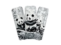 Image 2 of Giant Pandas Bookmarks (3-pack) greyscale, by bamingodesign