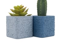 Image 1 of Rocks Planter (2-pack w/tray) color or greyscale, by bamingodesign
