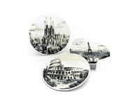 Image 1 of City Coasters (6-pack w/holder) color or greyscale, by bamingodesign