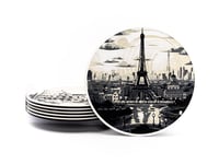 Image 2 of City Coasters (6-pack w/holder) color or greyscale, by bamingodesign
