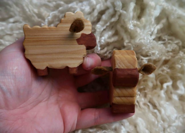 MORE SHEEP COMING SOON - Fiber Fellas - Hand Carved Sheep Figurine