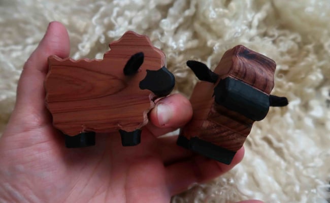 MORE SHEEP COMING SOON - Fiber Fellas - Hand Carved Sheep Figurine