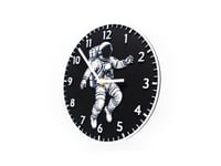 Image 2 of Floating Astronaut Clock Wall Art (Battery-powered) color or greyscale, by bamingodesign