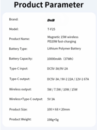 Image 16 of ⚡ Magnetic Stand Power Bank 10,000mAh Lastest Edition WIRELESS + cable charging