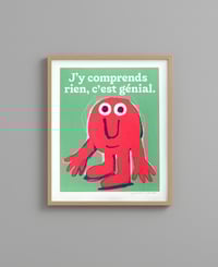 Image 2 of J'y comprends rien, c'est génial (green background).