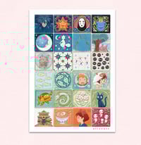 Image 2 of Gold Foil Ghibli Tiles