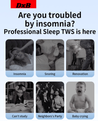 Image 2 of 🎧 DxB Mini Sleep Bluetooth Earbuds – Ultra-Comfort, Super Bass, All-Night Wear 🎶