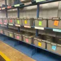 Image 3 of DL21150902 Grey, 21" x 15" x 9", Detached Lid Container w/ Traction Bottom, 60lbs Cap.