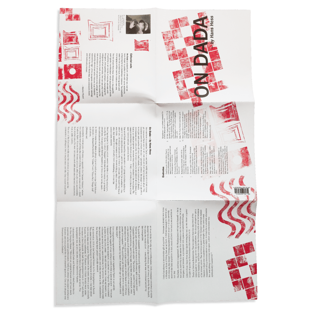 Hans Hess: On Dada