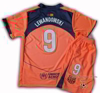 Image 2 of Barcelona third 25/26 kids kit LEWANDOWSKI