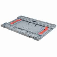 Image 3 of PFV6411 Grey, 23.62"L x 15.74"W x 4.52"H, Vented Collapsible Container