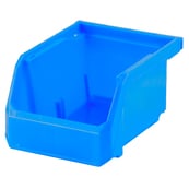 Image 1 of AKW210 Blue/Yellow, 5-3/8" x 4-1/8" x 3" Hanging, Stacking and Nesting Bin  $1.00 EA Carton Qty:	36