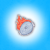 BURN DVD Glitter Sticker