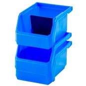 Image 3 of AKW210 Blue/Yellow, 5-3/8" x 4-1/8" x 3" Hanging, Stacking and Nesting Bin  $1.00 EA Carton Qty:	36