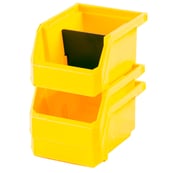 Image 6 of AKW210 Blue/Yellow, 5-3/8" x 4-1/8" x 3" Hanging, Stacking and Nesting Bin  $1.00 EA Carton Qty:	36