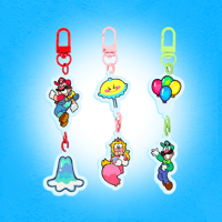 Super Mario Connected Acrylic Charms