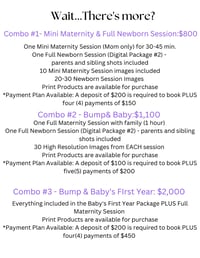 Image 4 of Newborn Session Retainer/ Payment