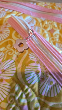 Image 4 of Lemonade days - pink and yellow hemmingway pouch 
