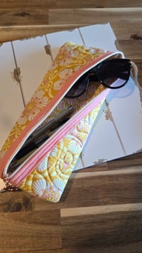 Image 6 of Lemonade days - pink and yellow hemmingway pouch 