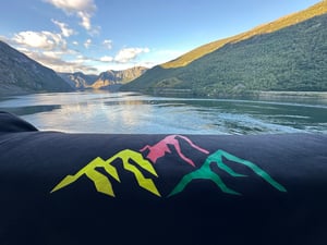 Image of SO58  ‘Mountains of 58’  T shirt in Black 