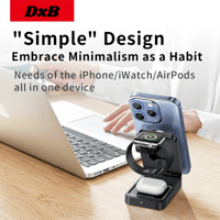 Image 9 of 🔥 DxB 3-in-1 Magnetic Wireless Charger (22.5W, MagSafe, Foldable) – Only €30.80