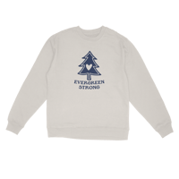 Evergreen Strong Heart Tree Crewneck