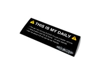 " Daily " Warning Sticker