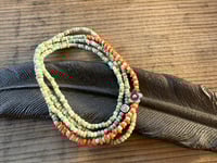 Image 5 of Seed beads and sterling silver necklace / n17