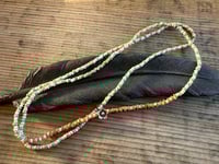Image 1 of Seed beads and sterling silver necklace / n17