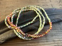 Image 3 of Seed beads and sterling silver necklace / n17