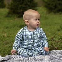 Image 4 of Deep green plaid - PRE-ORDER - BABY/CHILDRENS CLOTHING.