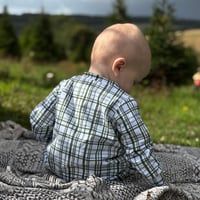 Image 1 of Deep green plaid - PRE-ORDER - BABY/CHILDRENS CLOTHING.
