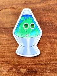 Image 2 of Worm on a String Lava Lamp Sticker