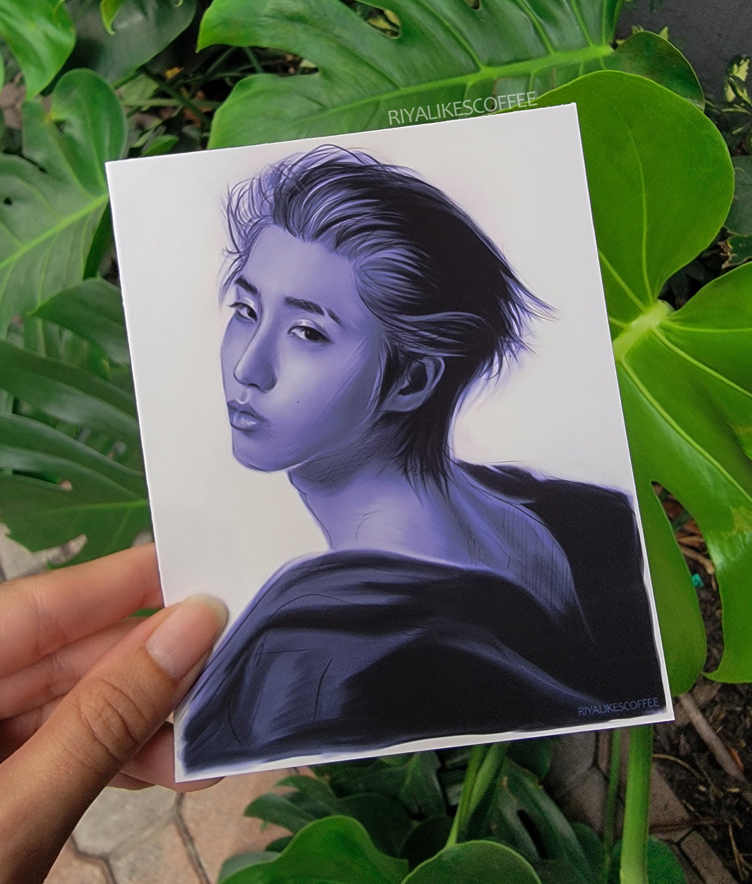 "Jisung Sketch" Small Art Print 4.25 x 5.5