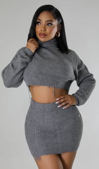 Image 1 of Crop Sweater Set