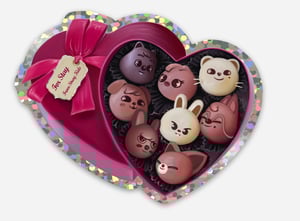 SKZOO Chocolate Box Glitter Sticker