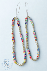 Golden Confetti Phone Charm 