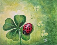 Image 1 of Lady Bug on Clover