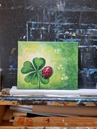 Image 3 of Lady Bug on Clover