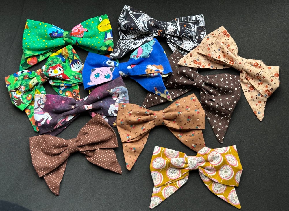 Image of Large hair bow clips