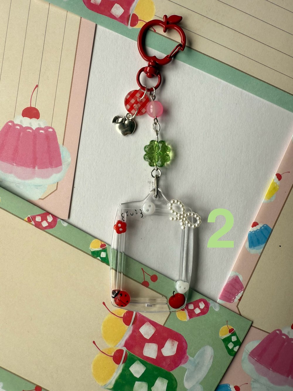 Image of Rectangle photo keychain