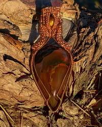 Image 2 of GALILEA- Copper and Agate Pendant