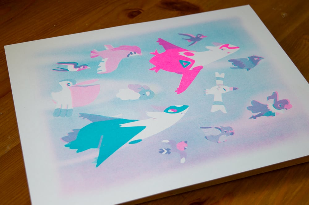 Image of Latias and Latios / Bird Mons Riso