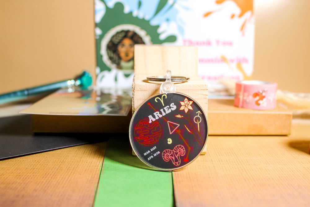 Image of Aries Astrology Collection| Keychain & Pin 