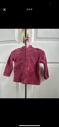 Image 1 of Child of Mine by Carters Fuzzy Zip Bear Ear Hooded Sweater