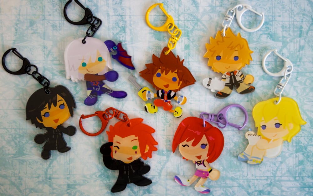 Image of Kingdom Hearts Cuties Borderless Charms